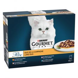 Gourmet Perle Gemischte Auswahl 12 x 85 g - Duo vom Land (4 Sorten)