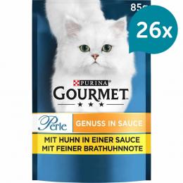 GOURMET Perle Genuss in Sauce mit Huhn 26x85g