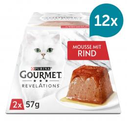 GOURMET Revelations Mousse in Sauce, mit Rind 12x2x57g