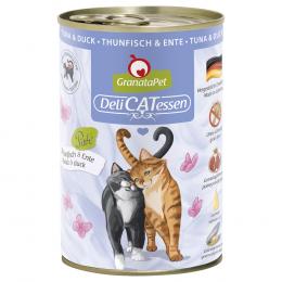 GranataPet DeliCatessen 6 x 400 g Katzenfutter - Thunfisch & Ente