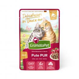 GranataPet Delicatessen in Sauce 12 x 100 g - Pute Pur