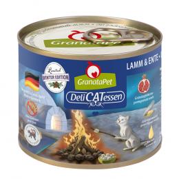 Angebot für GranataPet DeliCatessen Limited Wintermenü - Lamm & Ente (6 x 200 g) - Kategorie Katzenfutter & Zubehör / Katzenfutter nass / GranataPet / GranataPet DeliCatessen Dosen.  Lieferzeit: 1-2 Tage -  jetzt kaufen.