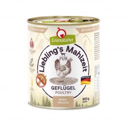GranataPet Hund - Liebling´s Mahlzeit PUR Geflügel 800g 6x800 g