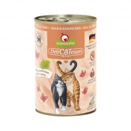 GranataPet Katze - Delicatessen Dose Kalb und Kaninchen 6x400g