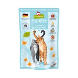 GranataPet Katze - Delicatessen Pouch Lachs und Pute 6x85g