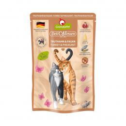GranataPet Katze - Delicatessen Pouch Truthahn & Fasan 12x85g