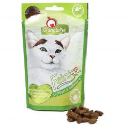 GranataPet Katzensnack Feinis Geflügel & Katzengras 50g