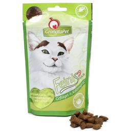 GranataPet Katzensnack Feinis Geflügel und Katzengras 6x50 g