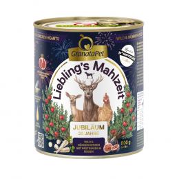 GranataPet Liebling´s Mahlzeit Jubiläumsedition - Wild & Hühnerherzen (6 x 800 g)