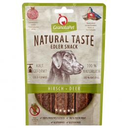 Angebot für GranataPet Natural Taste Edler Snack - Sparpaket: Hirsch 3 x 90 g - Kategorie Hund / Hundesnacks / Kaustreifen & Kausticks / Getrocknetes Fleisch.  Lieferzeit: 1-2 Tage -  jetzt kaufen.