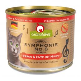 GranataPet Symphonie No. 8 Fasan und Ente mit Huhn 6x200g