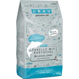 Grau Adult Forelle mit Kartoffel 12 kg (5,00 € pro 1 kg)