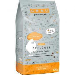 Grau Adult Geflgel - Sparpaket 2 x 12 kg (4,04 € pro 1 kg)