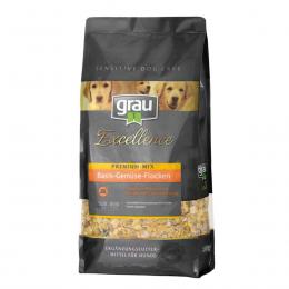 Grau Excellence Hunde-Trockenfutter Premium-Mix Basis-Gemüse-Flocken 10kg