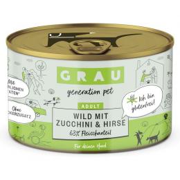 Grau Hund Wild mit Zucchini & Hirse 200 g (9,45 € pro 1 kg)