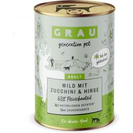 Grau Hund Wild mit Zucchini & Hirse 400 g (6,72 € pro 1 kg)