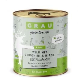 Grau Hund Wild mit Zucchini & Hirse 800 g (5,24 € pro 1 kg)