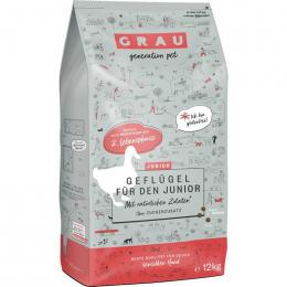 Grau Junior Geflügel 12 kg (Verpackung beschädigt) (17,32 € pro 1 kg)