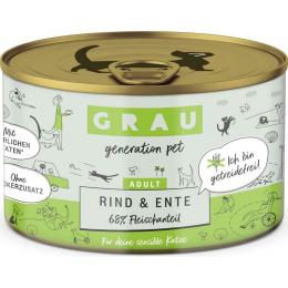 Grau Katzenfutter Rind & Ente 200 g (9,45 € pro 1 kg)