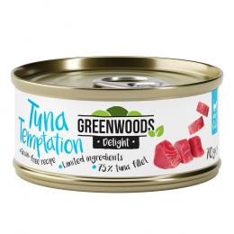 Greenwoods Delight Thunfischfilet - Sparpaket: 48 x 70 g