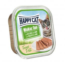 Happy Cat Minkas Duo Geflügel und Lamm Paté 16x100g
