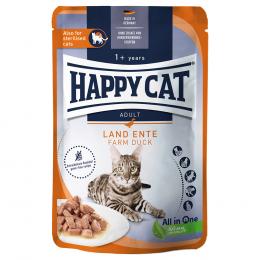 Happy Cat Pouch Meat in Sauce 12 x 85 g  - Land-Ente
