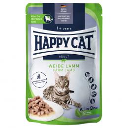 Happy Cat Pouch Meat in Sauce 12 x 85 g  - Weide-Lamm