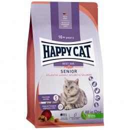 Happy Cat Senior Atlantik-Lachs - Sparpaket: 2 x 4 kg