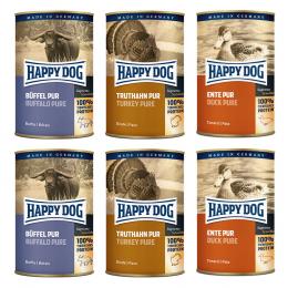 Angebot für Happy Dog Sensible Pure 6 x 400 g - Mixpaket (3 Sorten) - Kategorie Hund / Hundefutter nass / Happy Dog / Fleisch Pur.  Lieferzeit: 1-2 Tage -  jetzt kaufen.