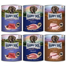 Angebot für Happy Dog Sensible Pure 6 x 800 g - Mixpaket Sensible (3 Sorten) - Kategorie Hund / Hundefutter nass / Happy Dog / Fleisch Pur.  Lieferzeit: 1-2 Tage -  jetzt kaufen.