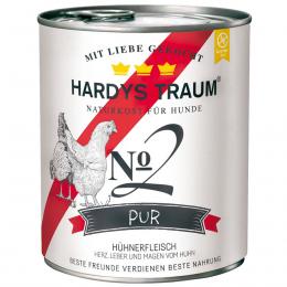 Hardys Traum Nassfutter Pur No. 2 Huhn 6x800g