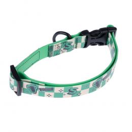 Harry Potter Halsband Slytherin, grün - Größe S: 25 - 36 cm Halsumfang, 20 mm breit