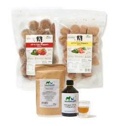 Haustierkost Einsteigerpaket für kleine Hunde - 12 x 750 g