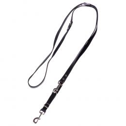Heim Führleine, genietet, schwarz - 240 cm lang, 20 mm breit