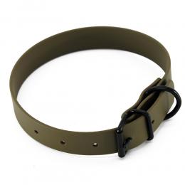 Heim Halsband BioThane, oliv - 36 - 44 cm Halsumfang, B 25 mm