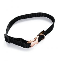 Heim Halsband geriegelt Rosé, schwarz - 35 - 60 cm Halsumfang, 25 mm breit