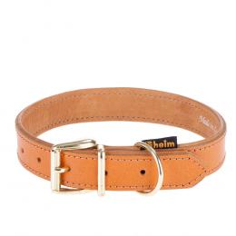 Heim Lederhalsband Buffalo, cognac - Größe 55: 40 - 50 cm Halsumfang