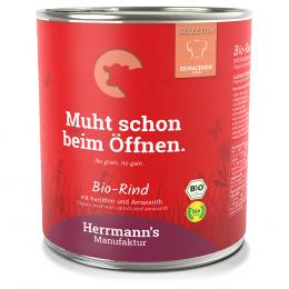 Herrmann´s Bio-Menü / Menü Sensitive 6 x 800 g - Bio-Rind mit Bio-Karotten und Bio-Amaranth