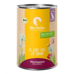 Herrmann´s Selection Sensible 6 x 400 g - Bio-Huhn mit Bio-Karotte & Bio-Reis
