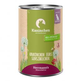 Herrmann´s Selection Sensible 6 x 400 g - Kaninchen mit Bio-Reisflocken