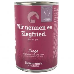 Herrmann´s Selection Sensible 6 x 400 g - Ziege mit Bio-Roter Beete & Bio-Hirse