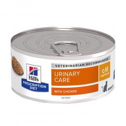 Hill's Prescription Diet c/d Multicare Urinary Care mit Huhn - Sparpaket: 12 x 156 g