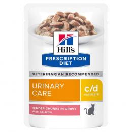 Hill's Prescription Diet c/d Multicare Urinary Care mit Lachs - Sparpaket: 24 x 85 g