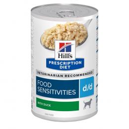 Hill's Prescription Diet d/d Food Sensitivities Nassfutter für Hunde mit Ente - 12 x 370 g