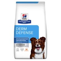 Hill's Prescription Diet Derm Defense Trockenfutter für Hunde mit Huhn - Sparpaket: 2 x 12 kg