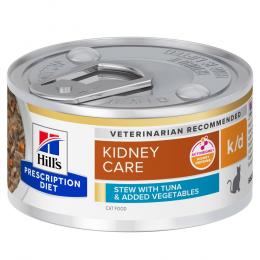 Angebot für Hill's Prescription Diet k/d Kidney Care Ragout mit Thunfisch & zugefügtem Gemüse - Sparpaket: 48 x 82 g - Kategorie Katze / Katzenfutter nass / Hill's Prescription Diet / Renal Health.  Lieferzeit: 1-2 Tage -  jetzt kaufen.