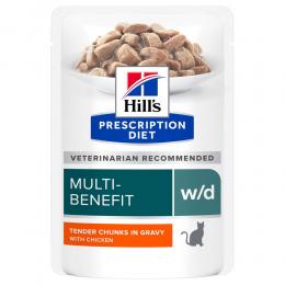 Hill's Prescription Diet w/d mit Huhn - Sparpaket: 24 x 85 g