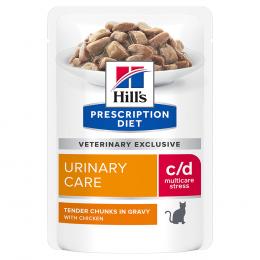 Hill's Prescription Diet zum Sonderpreis! - c/d Multicare Stress Urinary Care mit Huhn (24 x 85 g)