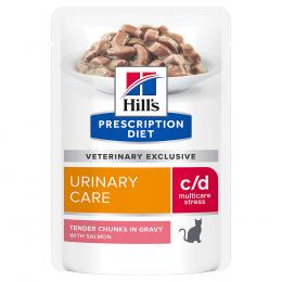 Hill's Prescription Diet zum Sonderpreis! - c/d Multicare Stress Urinary Care mit Lachs (36 x 85 g)