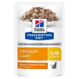 Hill's Prescription Diet zum Sonderpreis! - c/d Multicare Urinary Care mit Huhn 48 x 85 g